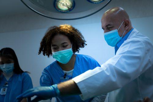 surgical teams in surgery room sample photo