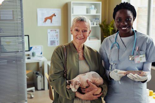 happy veterinary patients